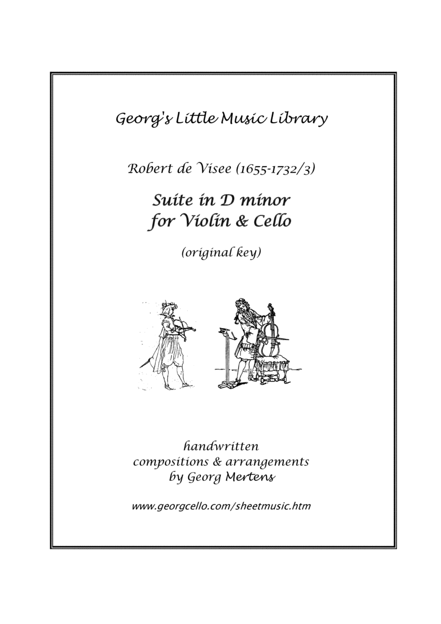 Robert de Visee Suite in D minor for Violin & Cello (arr. Georg Mertens)