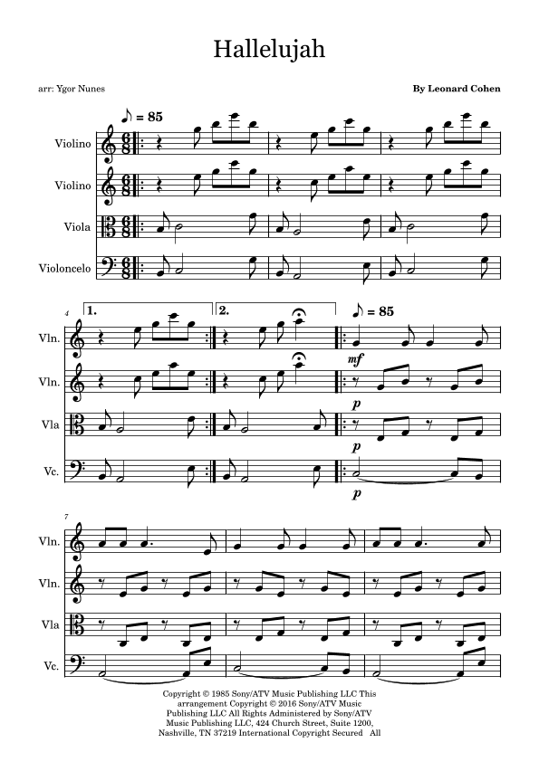 Hallelujah (arr. Ygor Nunes Silva)