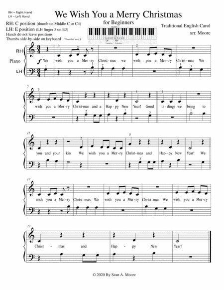 We Wish You a Merry Christmas (arr. Sean Moore)