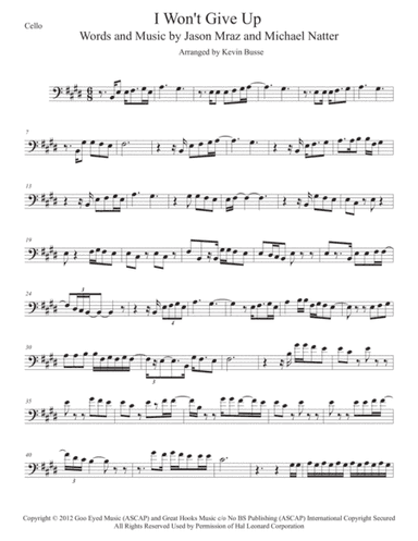 I Won't Give Up (arr. Kevin Busse)