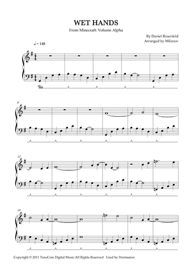 Wet Hands (arr. Milanov)