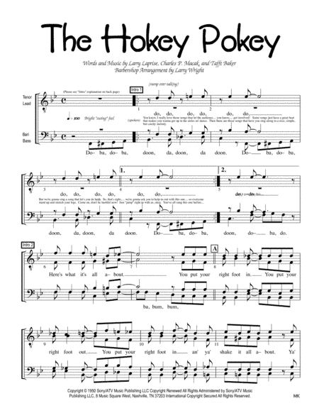 The Hokey Pokey (arr. Larry Wright)