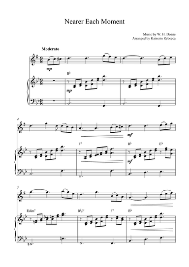 Nearer Each Moment (arr. Kaiserin Rebecca)