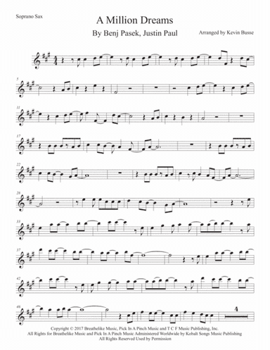 A Million Dreams (arr. Kevin Busse)