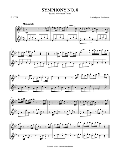 Symphony No. 8, Second Movement Theme (arr. Mark Phillips)