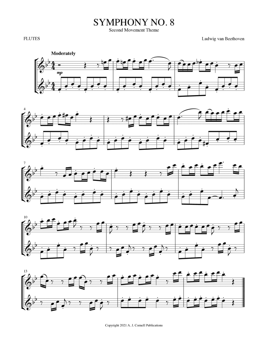 Symphony No. 8, Second Movement Theme (arr. Mark Phillips)