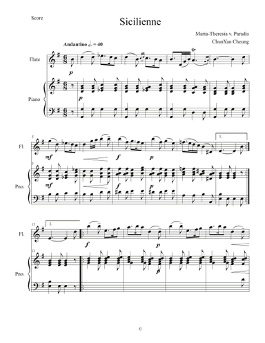 Sicilienne (arr. ChunYan Cheung)