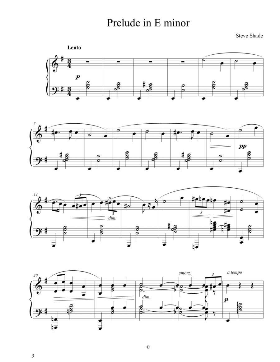 Prelude in E minor