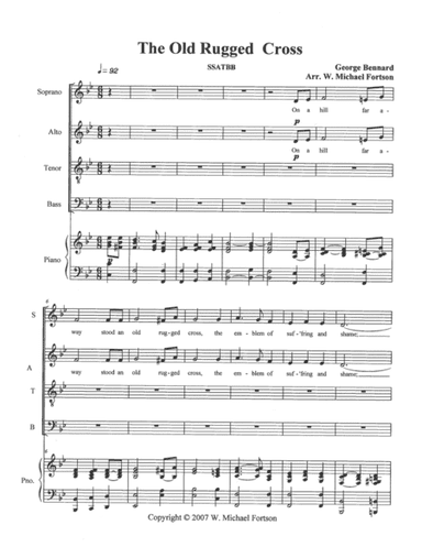 The Old Rugged Cross (arr. W. Michael Fortson)
