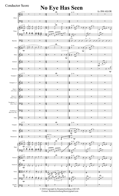 No Eye Has Seen (Conductor Score) (arr. ResurrectionSong)