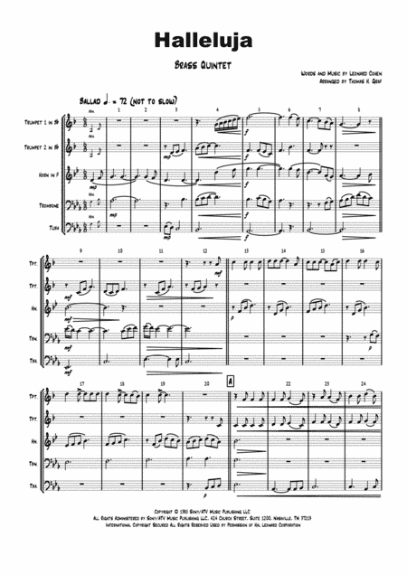 Hallelujah (arr. Thomas H. Graf)