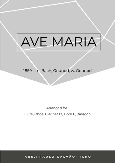 Ave Maria - Wind Quintet (arr. Paulo Galvão)