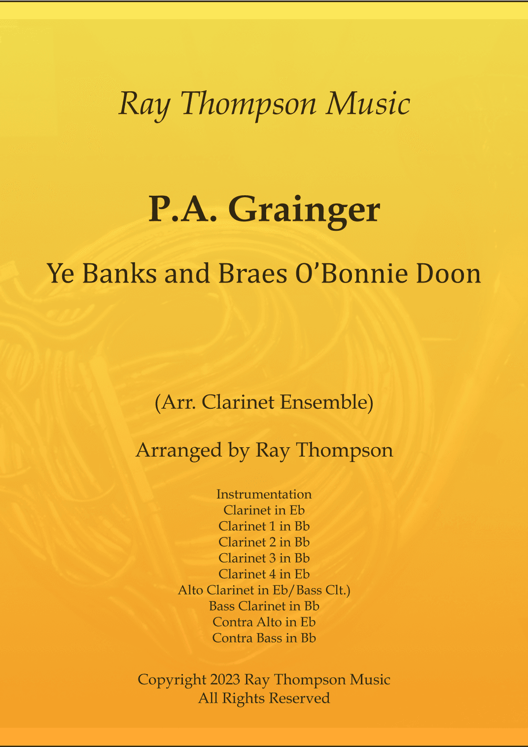 Ye Banks And Braes O'bonnie Doon (arr. Ray Thompson)