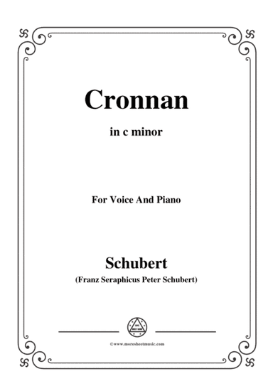 Schubert-Cronnan,in c minor,for Voice&Piano (arr. MSM)