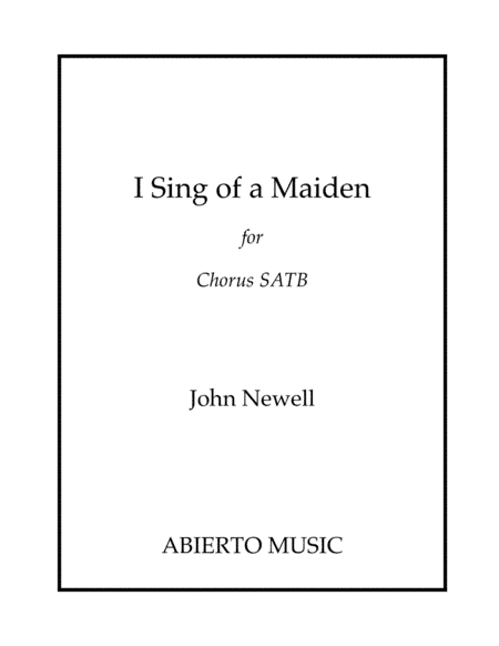 I Sing of a Maiden