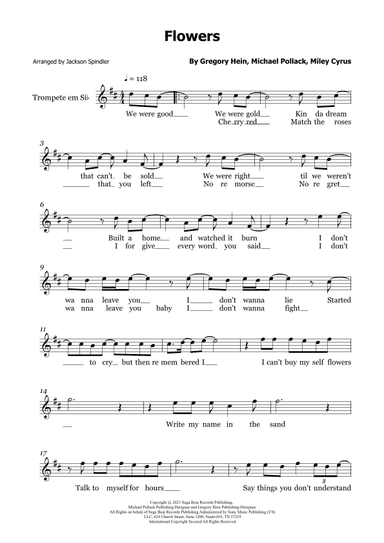 Flowers (arr. Jackson Spindler)