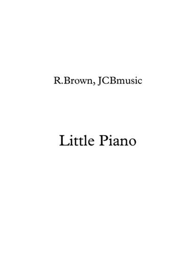 Little Piano - easy piece for beginners