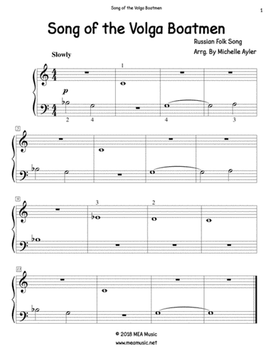Song of the Volga Boatmen (arr. Michelle Ayler)