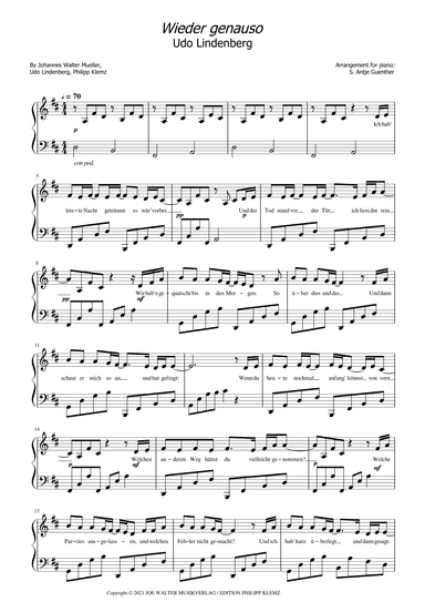 Wieder Genauso (arr. Antje Günther)
