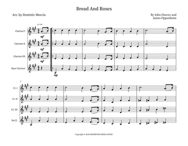 Bread And Roses (arr. Dominic Meccia)