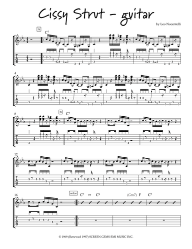 Cissy Strut (arr. edited by Dr. LeRoy Henry)