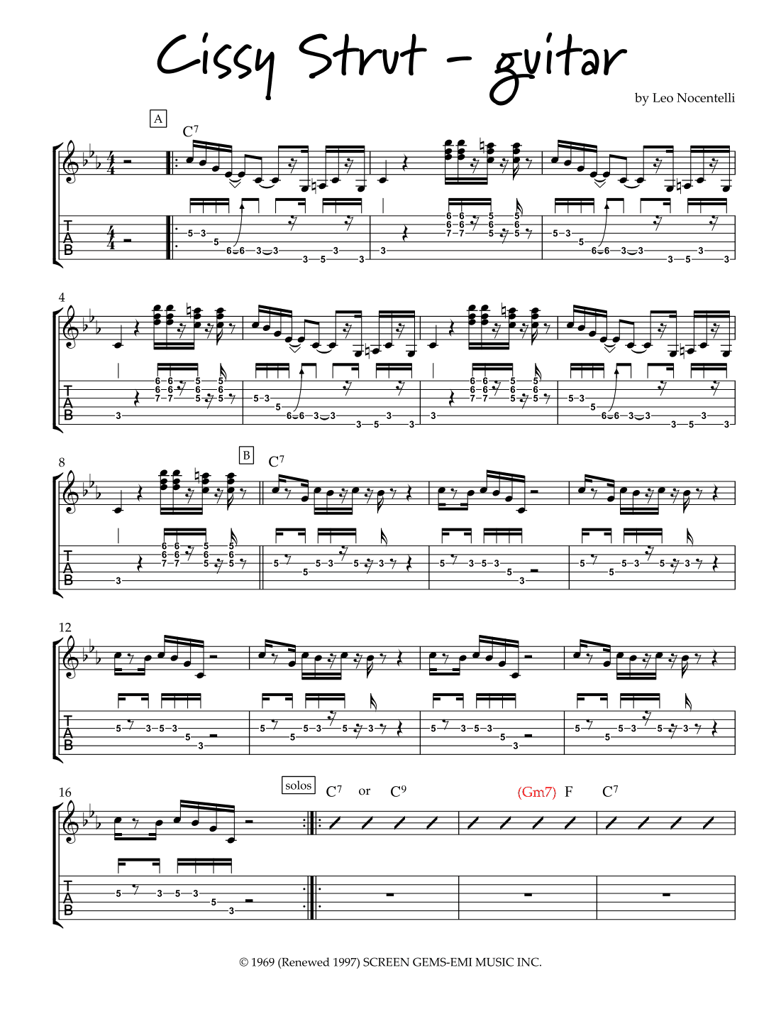 Cissy Strut (arr. edited by Dr. LeRoy Henry)