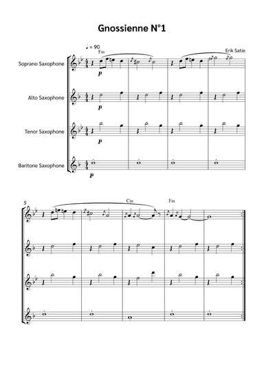 Gnossienne N°1 (arr. Jackson Spindler)