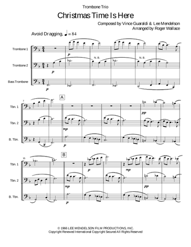 Christmas Time Is Here (arr. Roger Wallace)