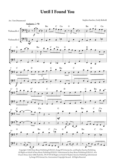 Until I Found You (arr. Tom Drummond)