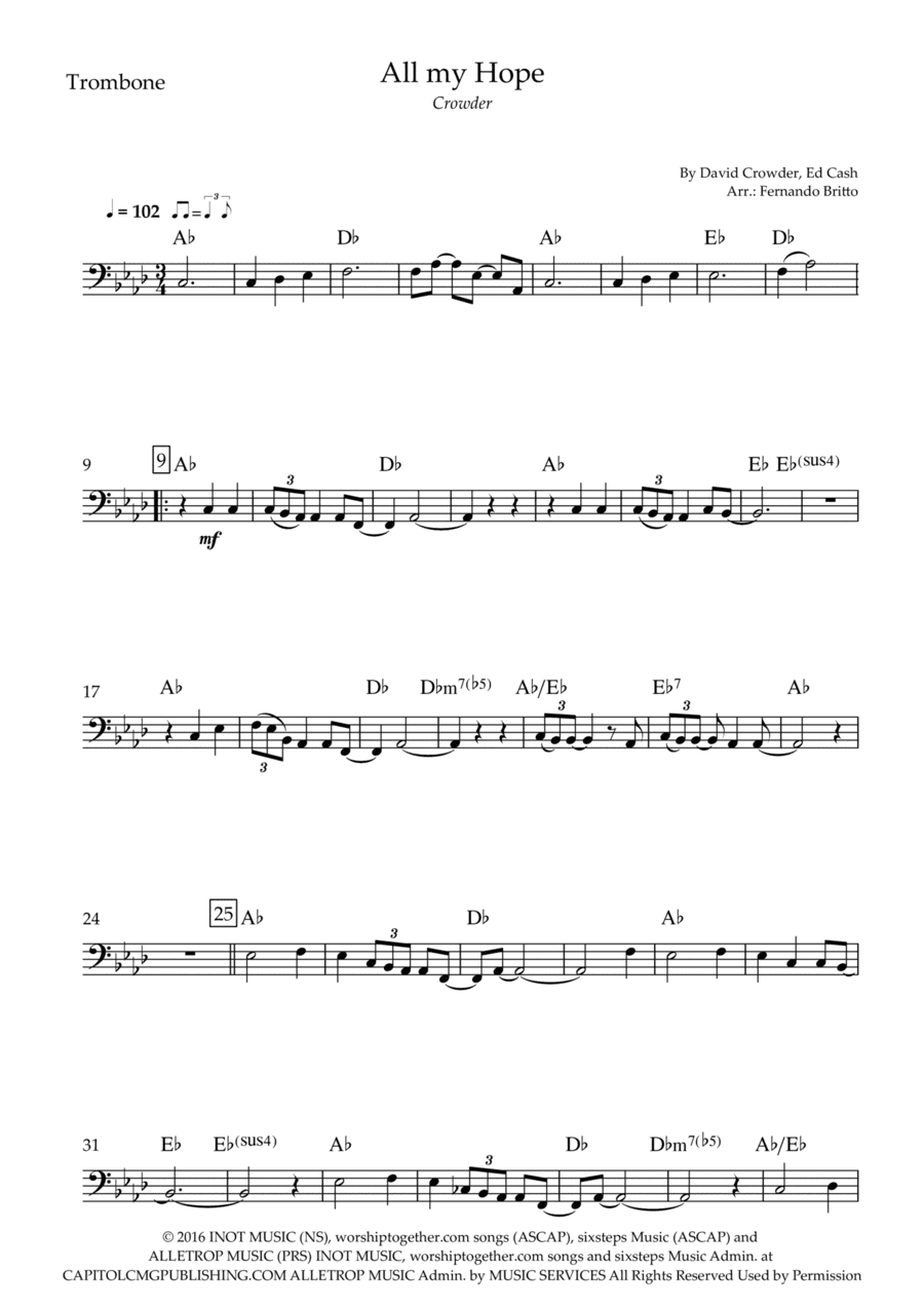 All My Hope (arr. Fernando Britto)