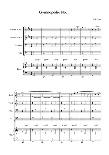 Gymnopédie No. 1 (arr. Alex Nunes Rodrigues)
