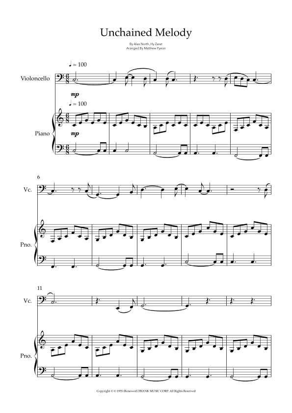 Unchained Melody (arr. Matthew pyeon)