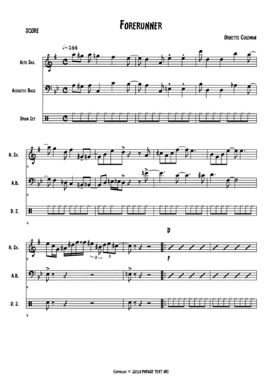 Forerunner (arr. Anderson Quevedo)