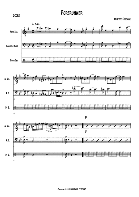 Forerunner (arr. Anderson Quevedo)