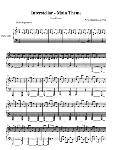Interstellar (arr. Nazareno Aversa)