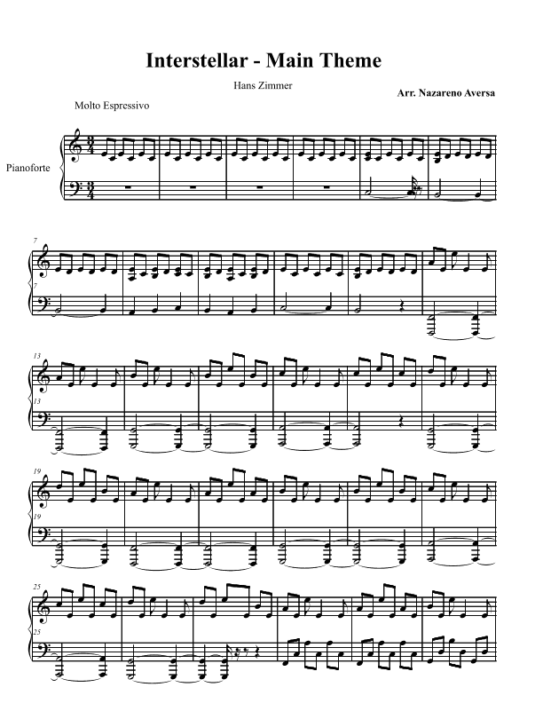 Interstellar (arr. Nazareno Aversa)