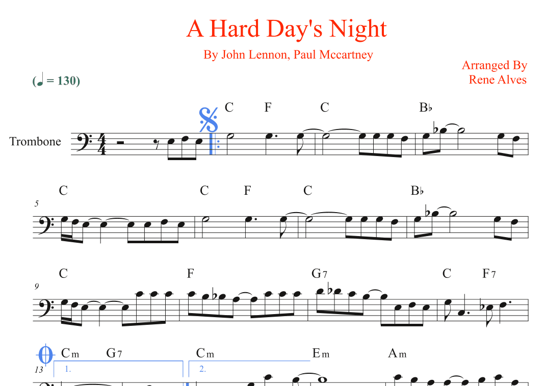 A Hard Day's Night (arr. Rene Alves)