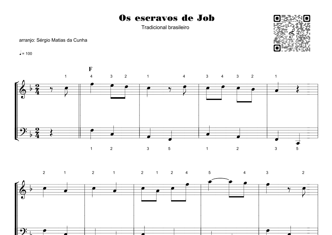 Os escravos de Job (arr. Sérgio Matias da Cunha)