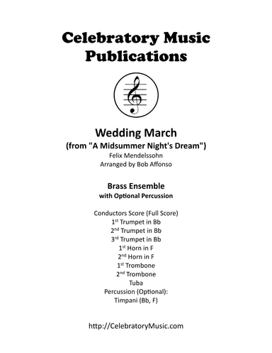 Wedding March (arr. Bob Affonso)