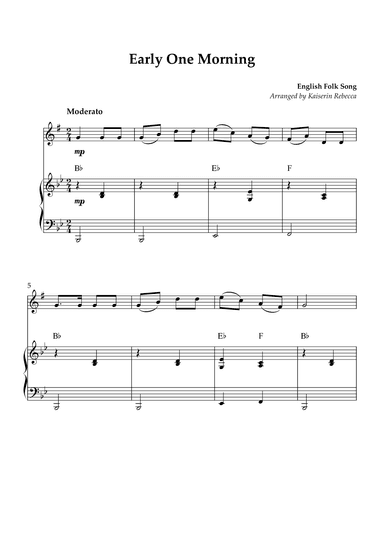 Early One Morning (arr. Kaiserin Rebecca)