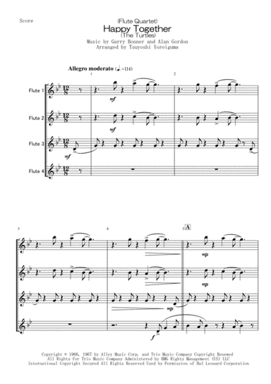 Happy Together (arr. Tsuyoshi Yoroiguma)
