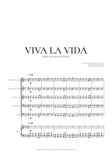 Viva La Vida (arr. Pedro Merendi)