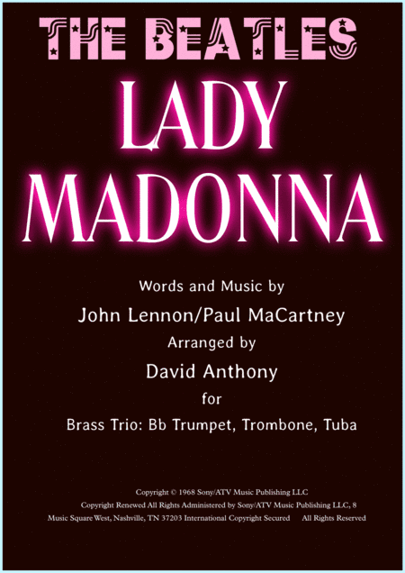 Lady Madonna (arr. David Anthony)
