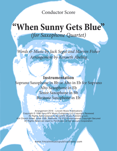 When Sunny Gets Blue (arr. Kenneth Abeling)