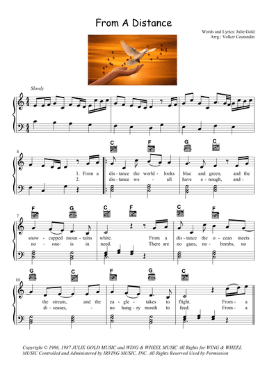 From A Distance (arr. Volker Coutandin)