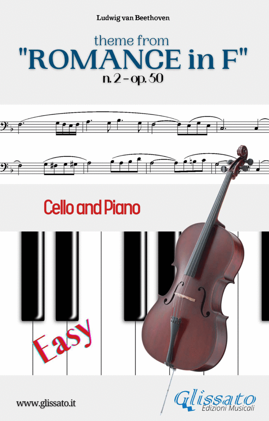 Theme from "Romance in F" easy for Cello and Piano (arr. Francesco Leone)
