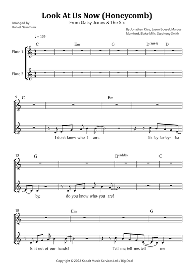 Look At Us Now (honeycomb) (arr. Daniel Nakamura)