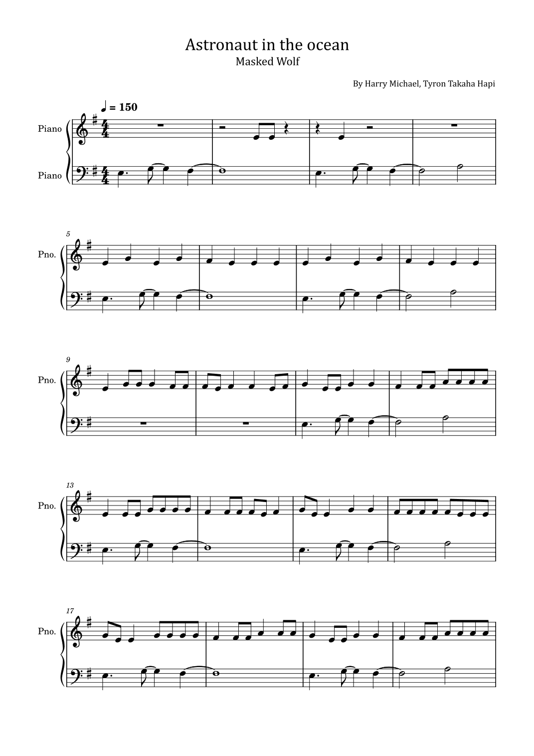 Astronaut In The Ocean (tcts Remix) (arr. poon)