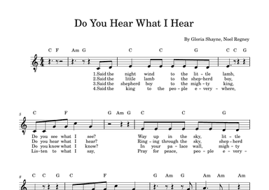 Do You Hear What I Hear (arr. F. Turnbull)