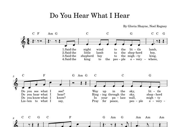 Do You Hear What I Hear (arr. F. Turnbull)